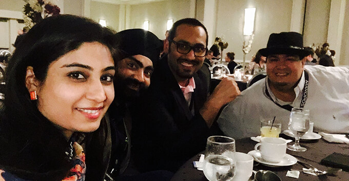Daman Jeet, Tavleen และ Syed ที่ Traffic and Conversion Summit