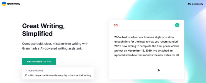 카피라이팅 도구 - 문법 Copywriting Tools - Grammarly