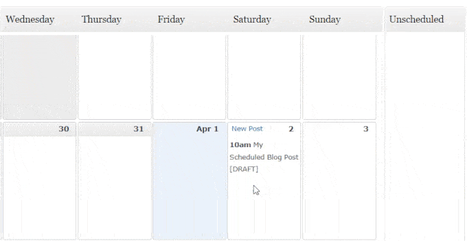 anular la programación de una publicación con el complemento de calendario editorial unscheduling a post with editorial calendar plugin