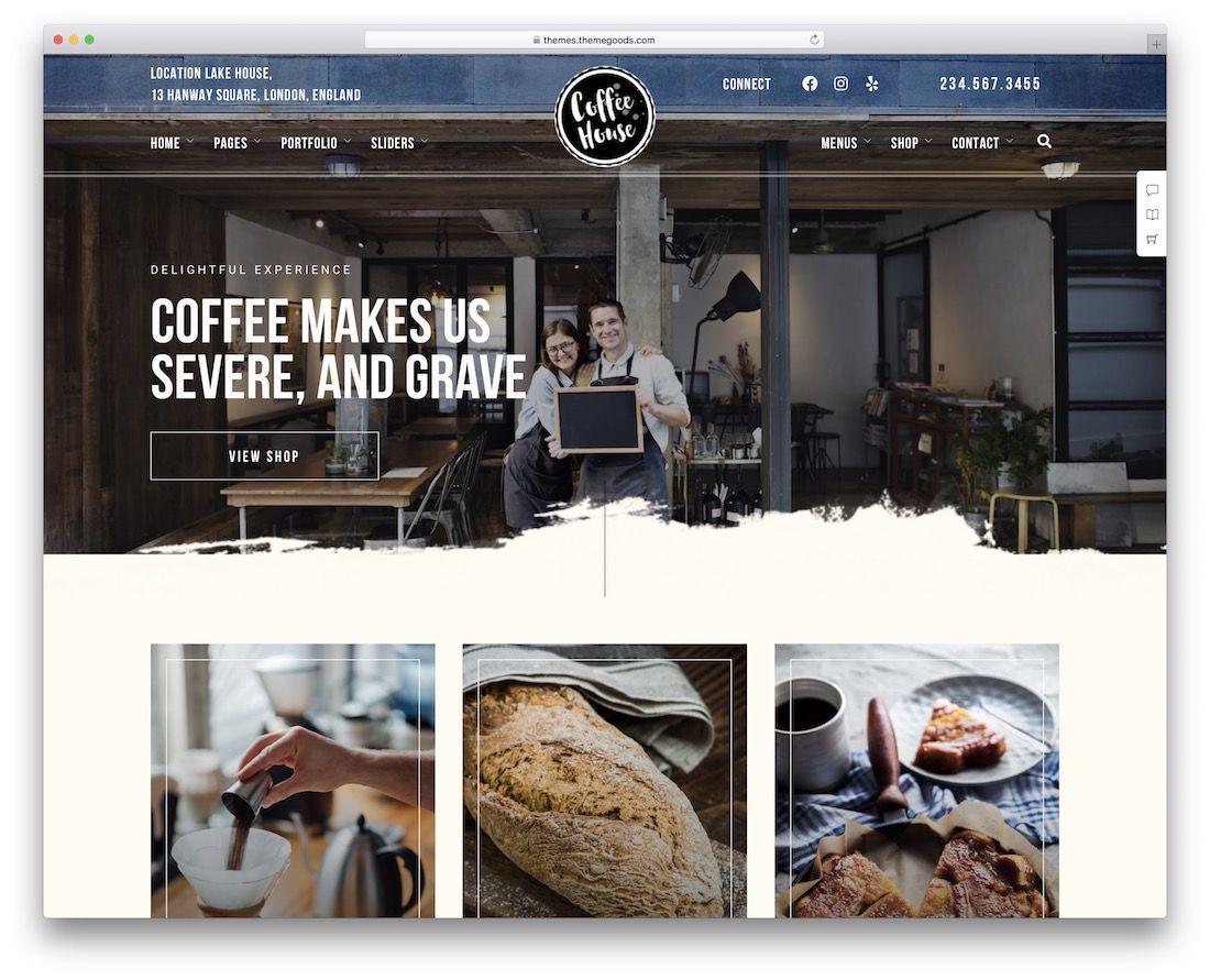 tema de panadería wordpress artesanal