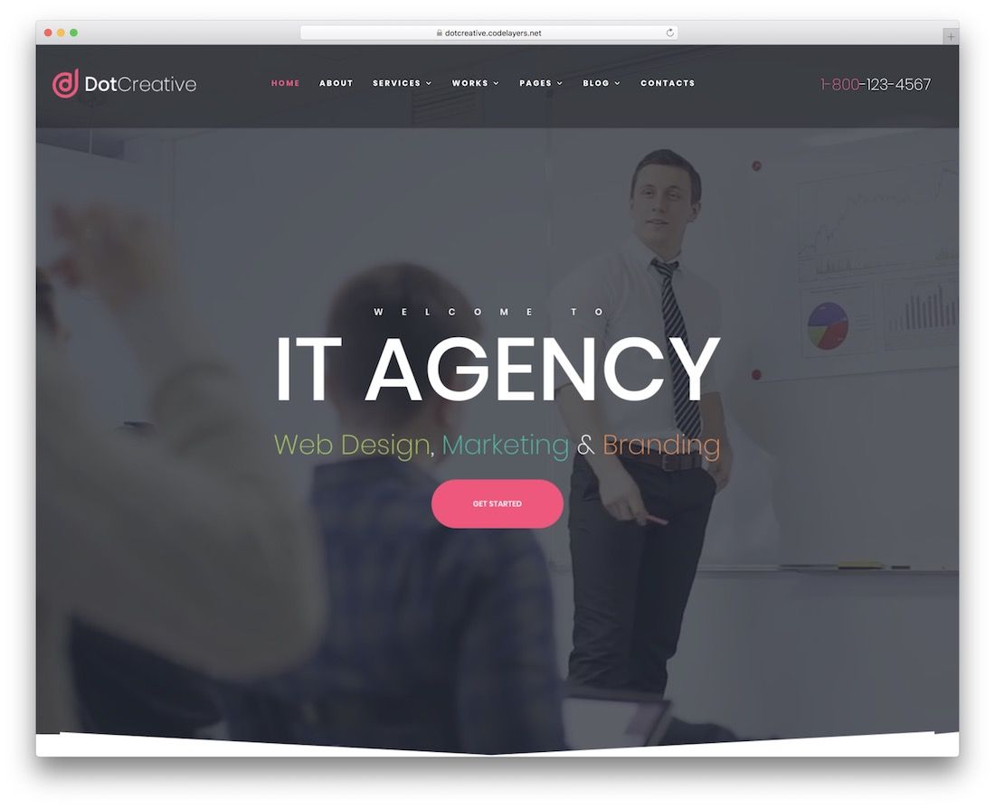 plantilla de cartera dotcreative joomla