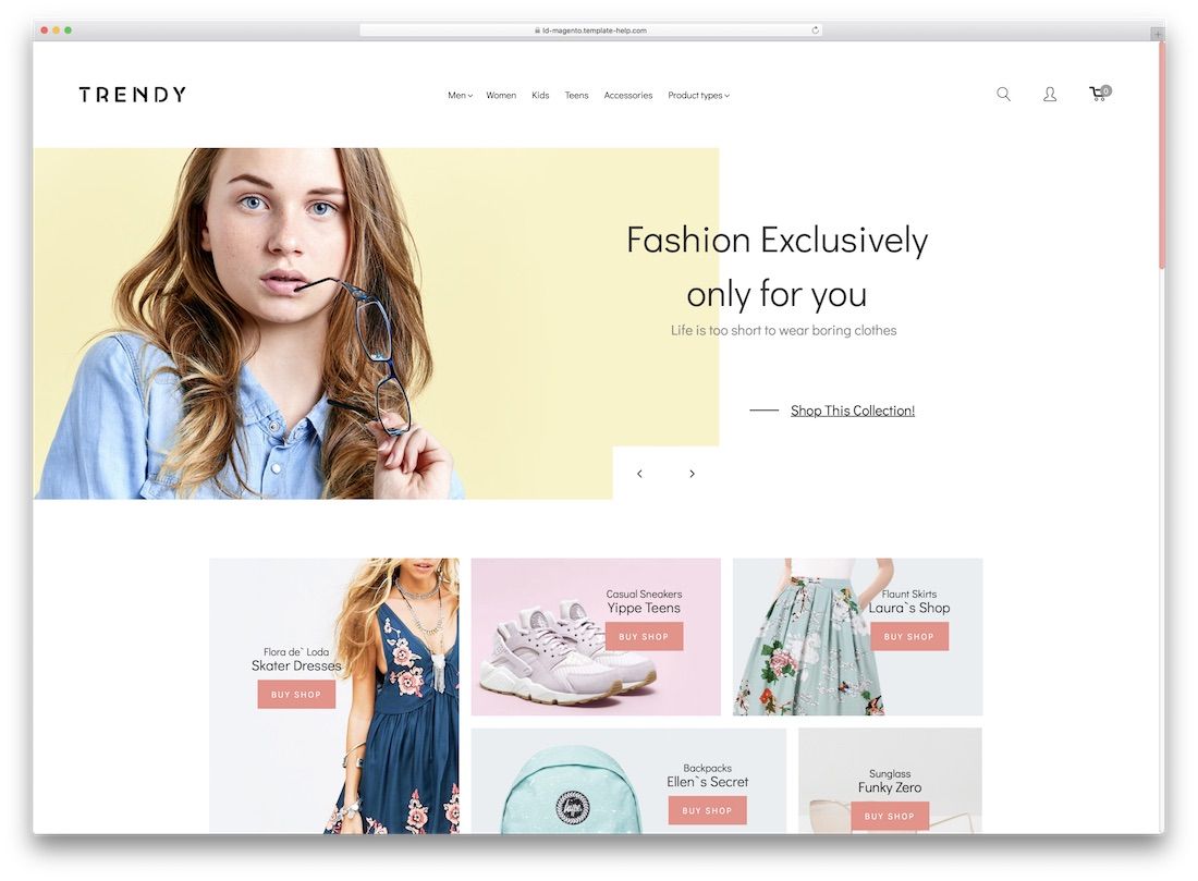 tema mode magento trendi