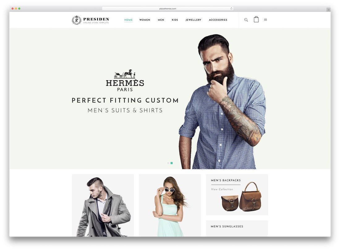 tema busana presiden magento