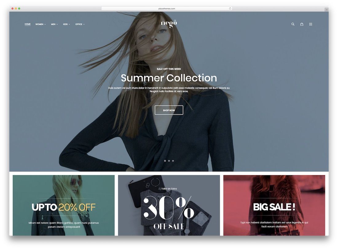tema mode nego magento