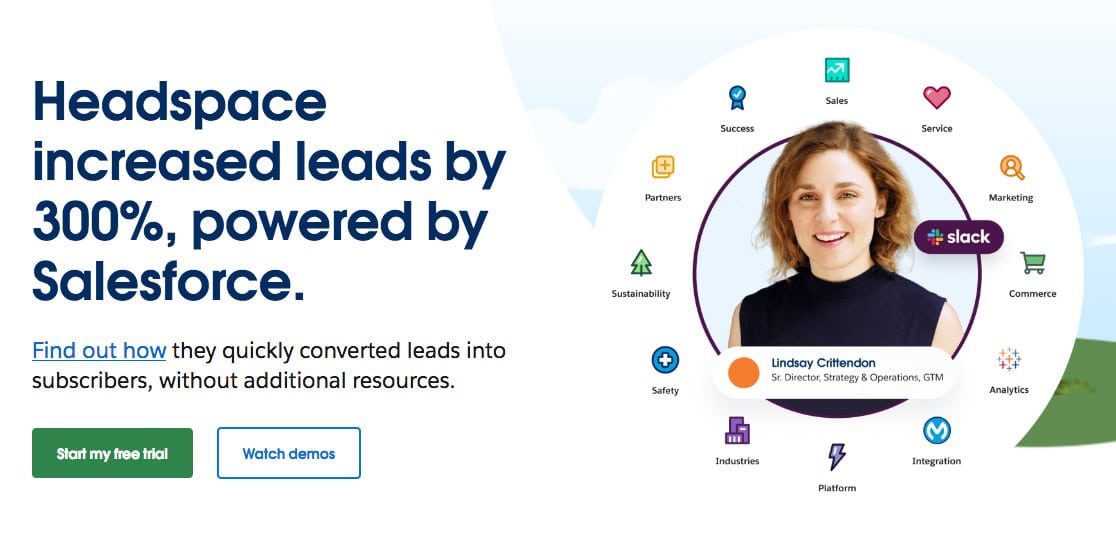 Salesforce CRM 主页