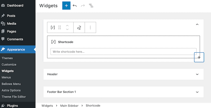 侧边栏小部件简码 How to add a widget to the WordPress sidebar.