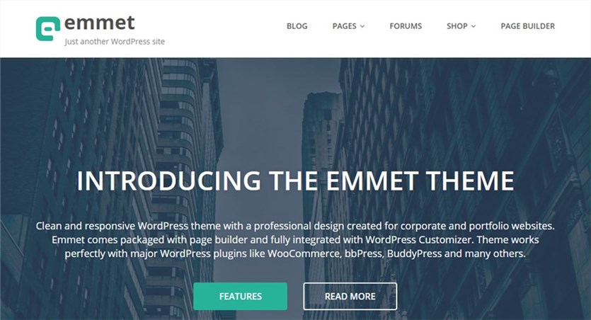 Бесплатная тема Emmet Lite для WordPress