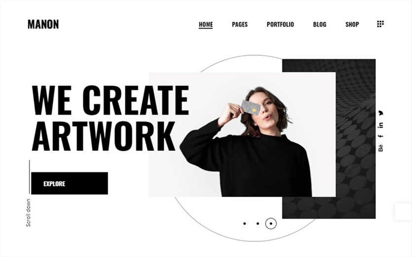 Manon Лучшая тема WordPress для начинающих