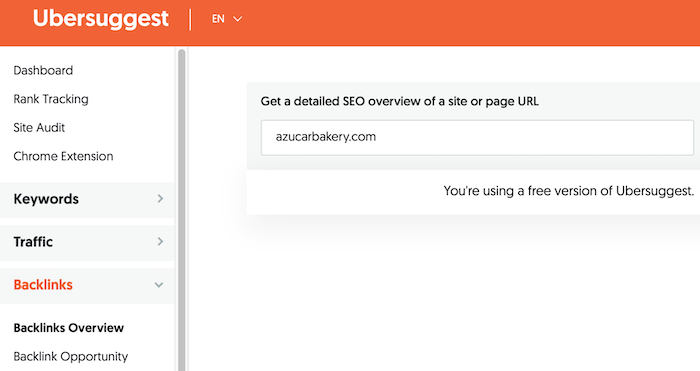 Creare de legături pentru domeniul de căutare local SEO Azucar Bakery