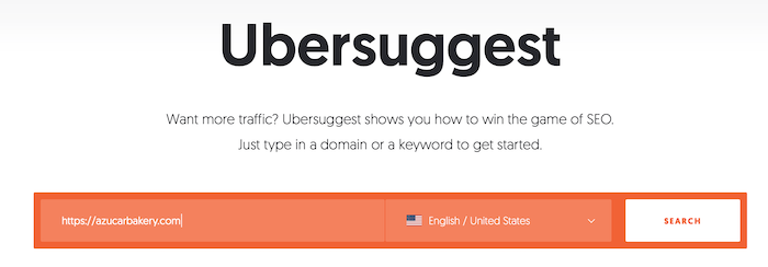 Crearea de linkuri pentru SEO local Utilizați Ubersuggest pentru crearea de linkuri locale