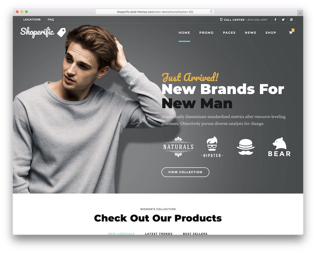 tema de comerț electronic de modă shoperific