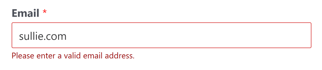 Validasi email