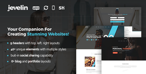 Jevelin WordPress-Theme für Blogger