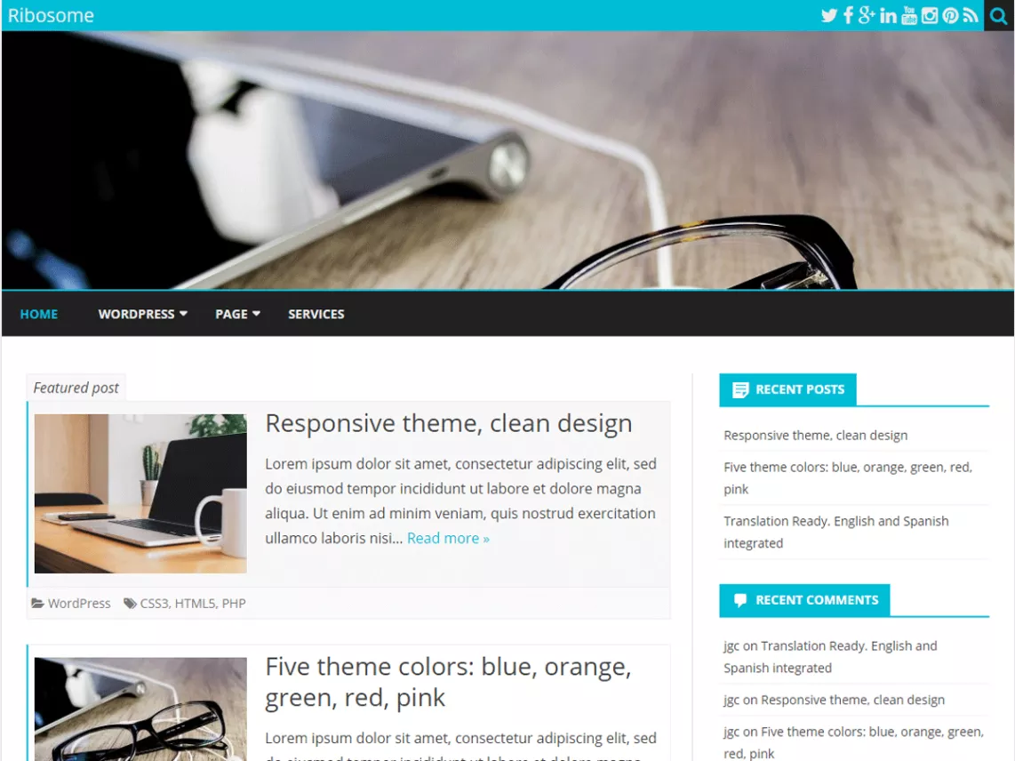 Ribosomen-WordPress-Theme zum Bloggen