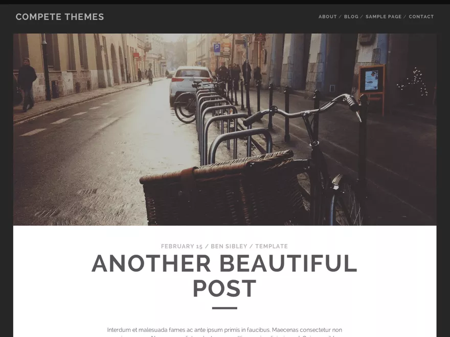 Tracks WordPress-Theme