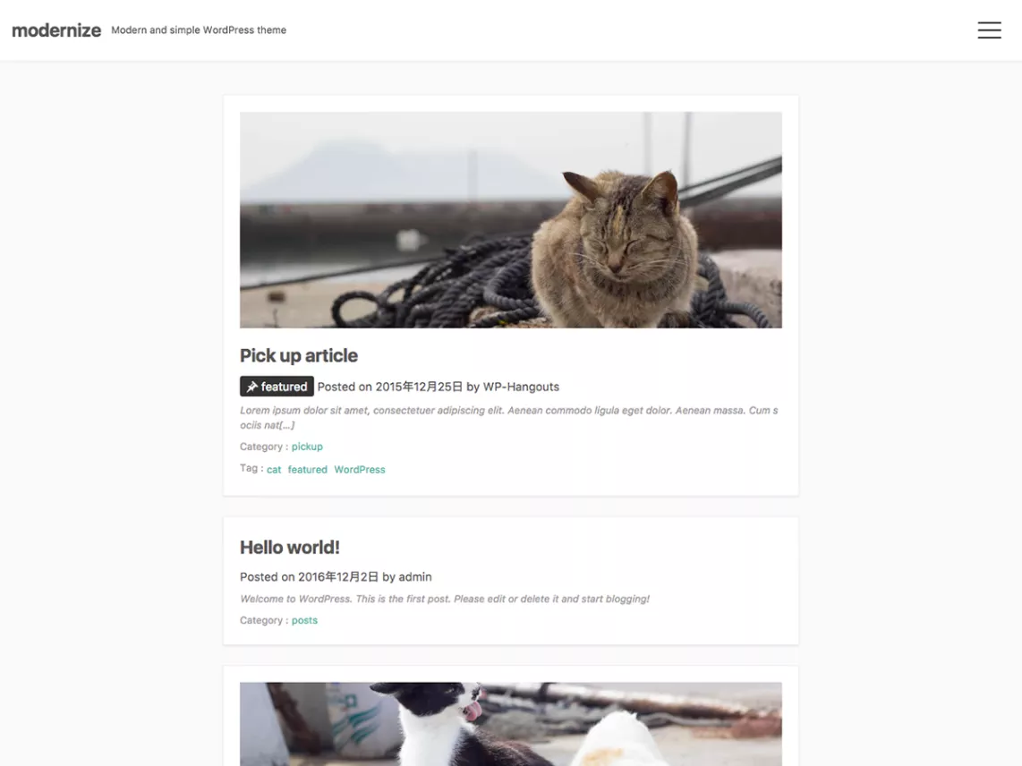 Modernisieren Sie das WordPress-Theme für Blogging-Sites