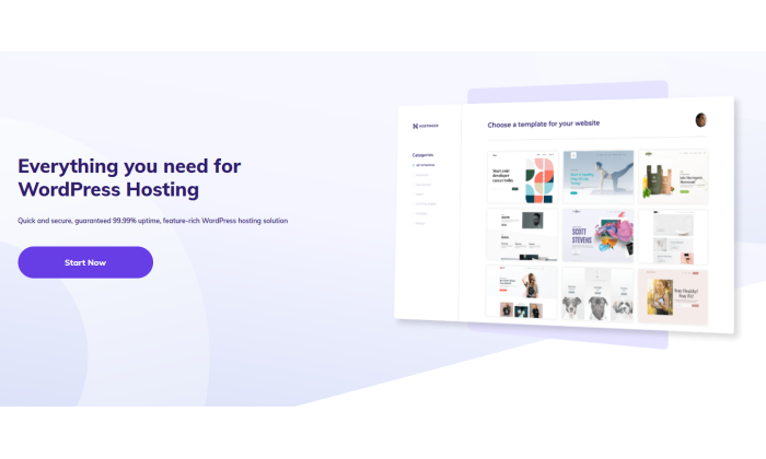 최고의 WordPress 호스팅을 위한 Hostinger WordPress 시작 페이지