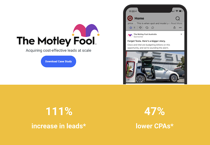 기업용 온라인 광고 - Motley Fool Quora 통계 Online Advertising for Business - Motley Fool Quora statistics