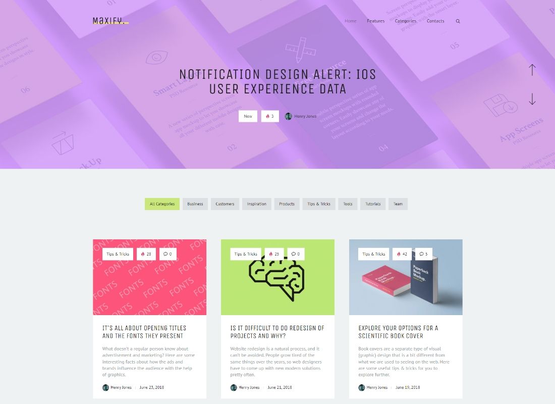 최대화 | 시작 및 비즈니스 뉴스 WordPress 블로그 테마
