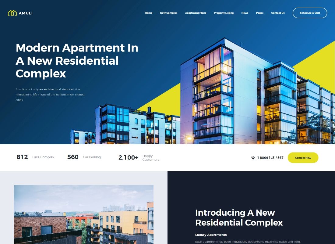 아뮬리 | 부동산 및 부동산 시장 WordPress 테마