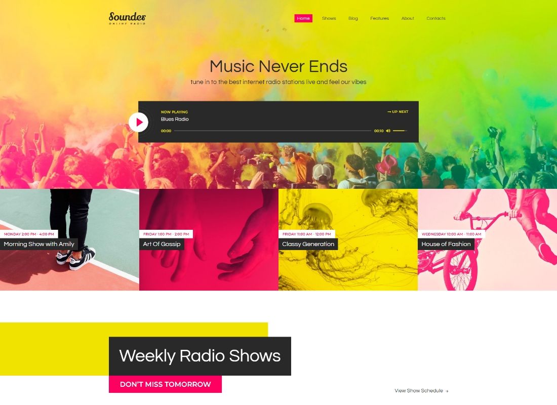 Sonda | Estación de radio por Internet en línea Tema de WordPress + RTL