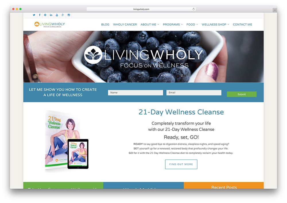 livingwholy-healthy-living-wordpress-网站