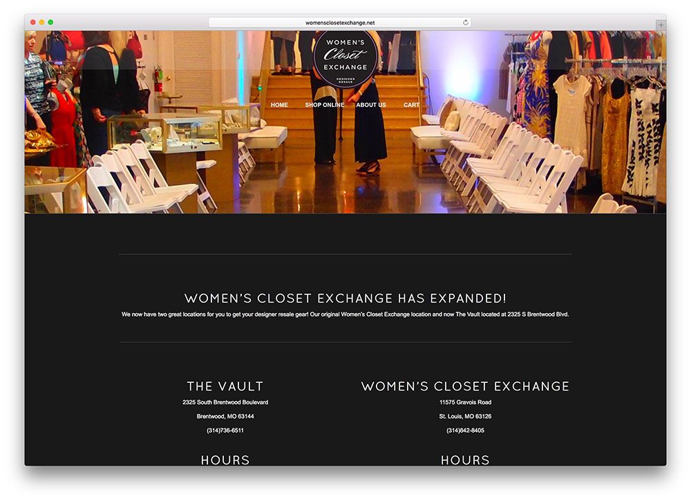 女装closetexchange-local-store-wordpress-enfold-主题