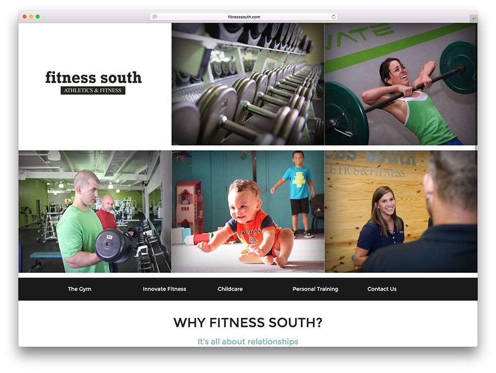 Fitnesssouth 健身网站使用 Avada 主题