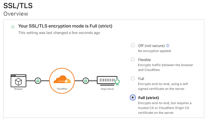更改 Cloudflare 模式 Changing your Cloudflare mode
