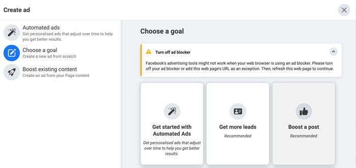 criar um anúncio no Facebook Business Suite