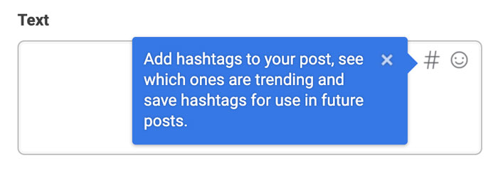 Ferramenta de hashtag do Facebook Business Suite