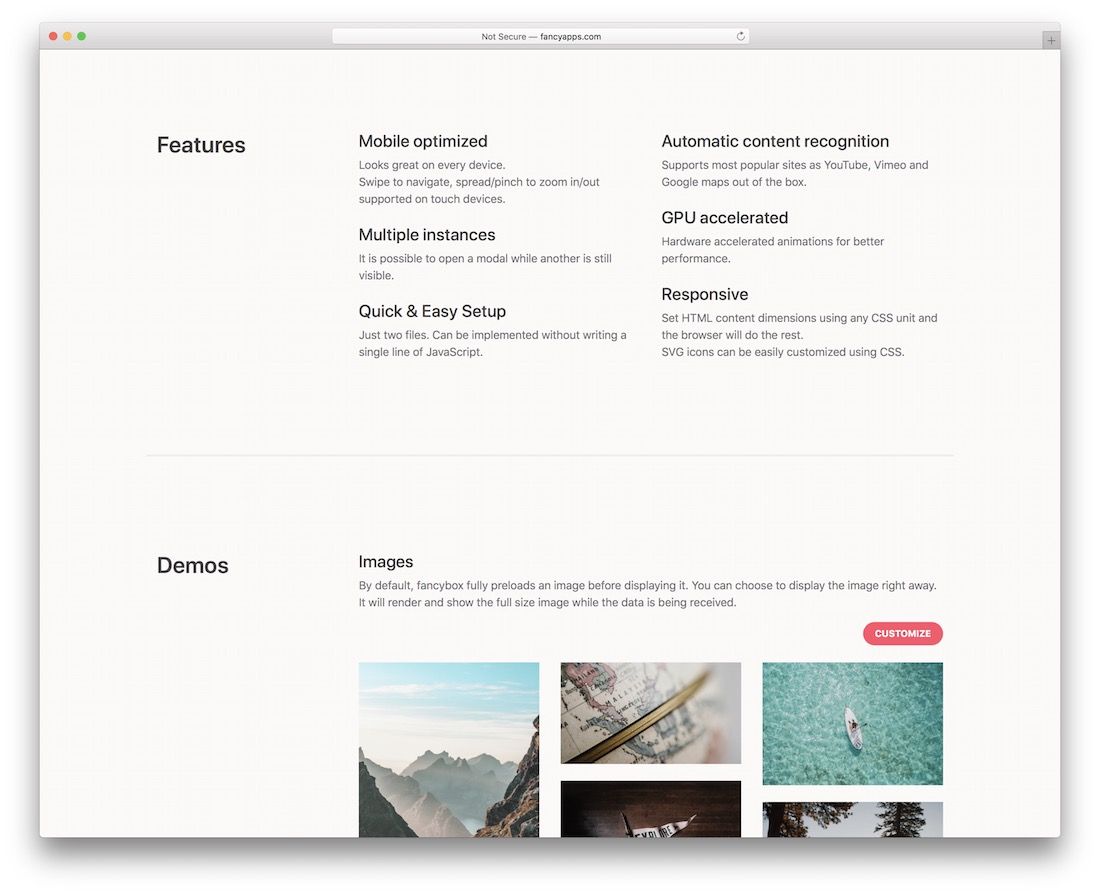 plug-in fantaisiebox jquery