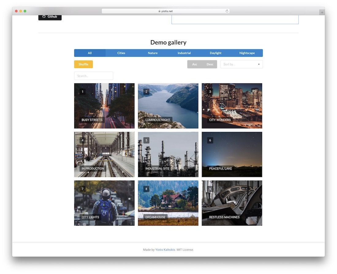 plugin filterizr jquery