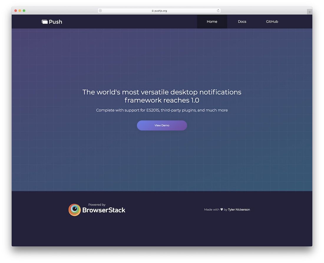 push js plug-in jquery