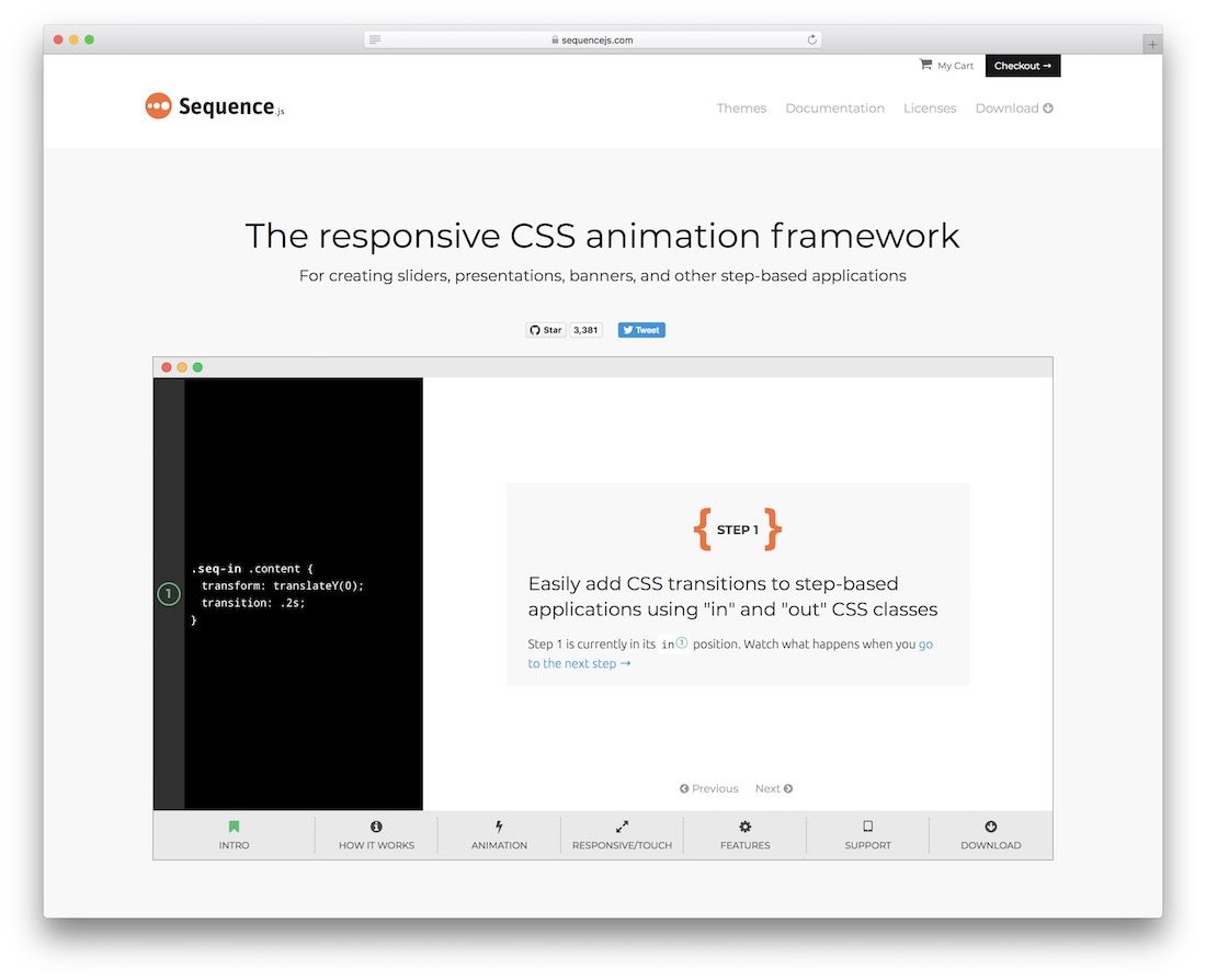 序列js css滑塊