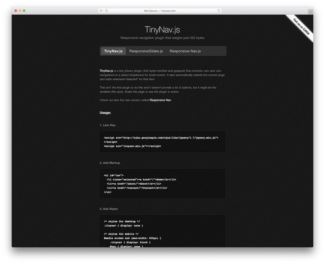 tinynav.js