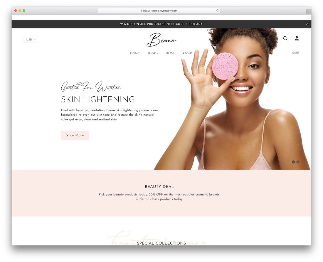 tema de paralaxe beaux shopify