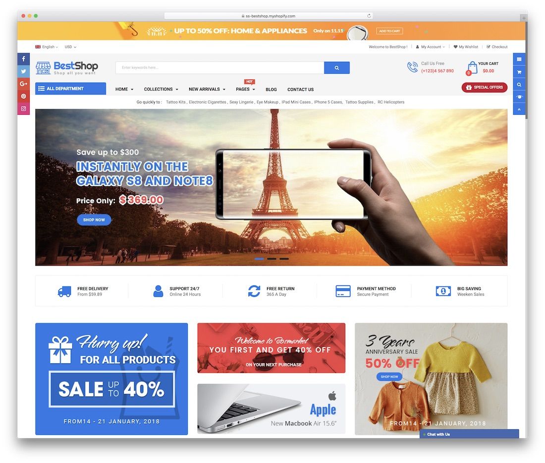 bestshop shopify موضوع التكنولوجيا