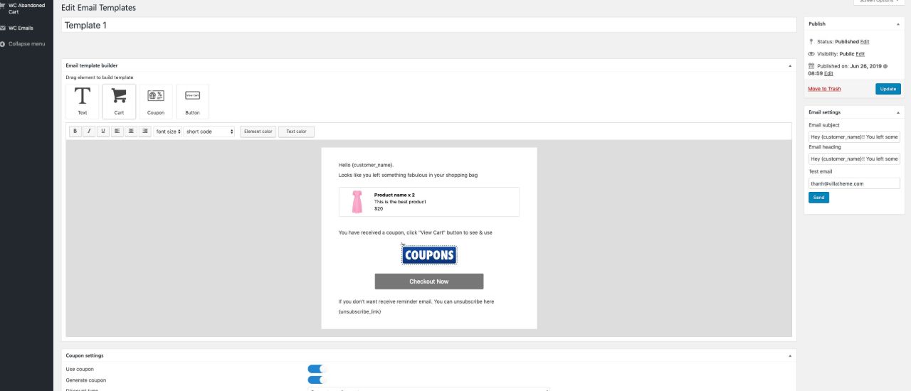 WooCommerce simples recuperar carrinho abandonado