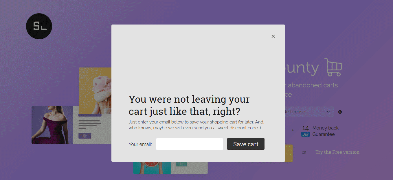 WooCommerce responsivo recupera carrinho abandonado