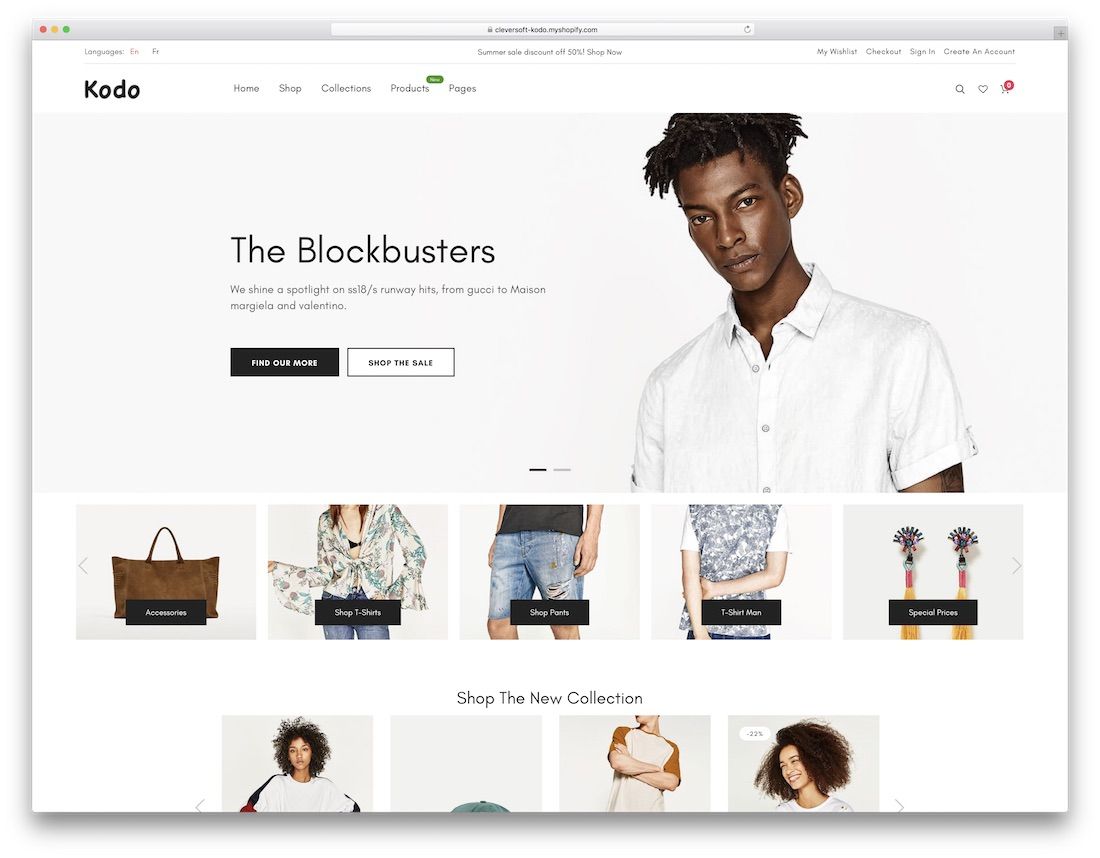 kodo 時尚 shopify 主題