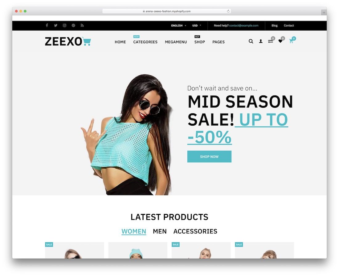 zeexo 時尚達人 shopify 主題
