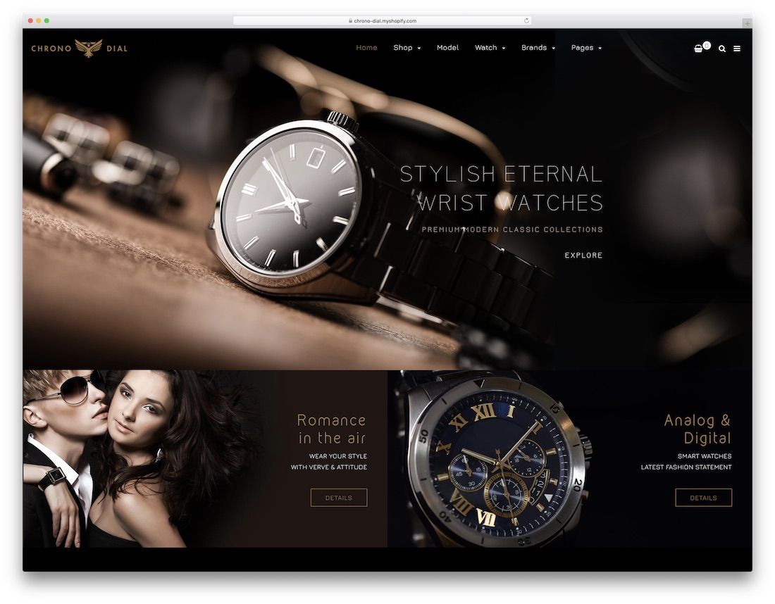 chrono數字時尚shopify主題
