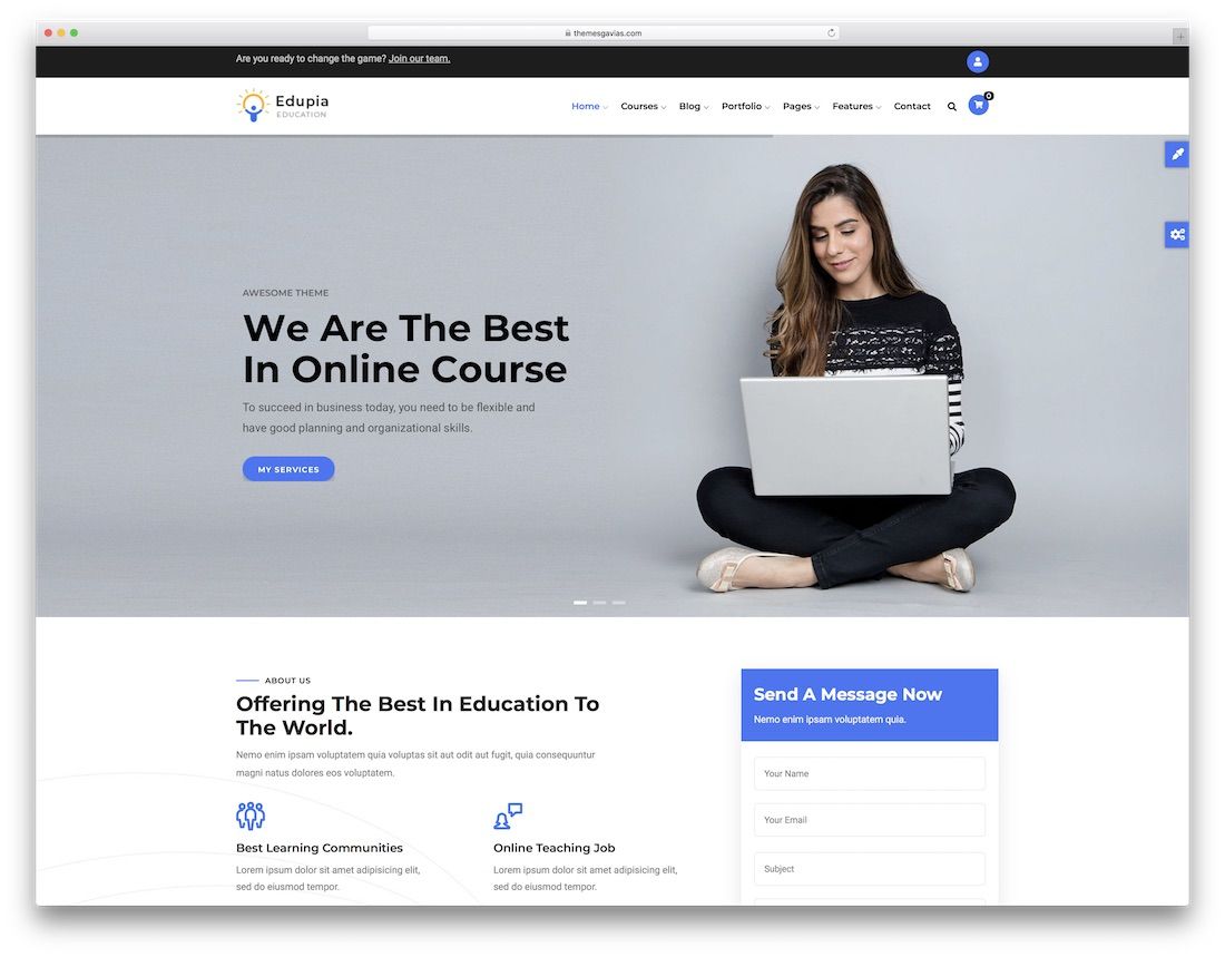 edupia دروبال قالب التجارة الإلكترونية