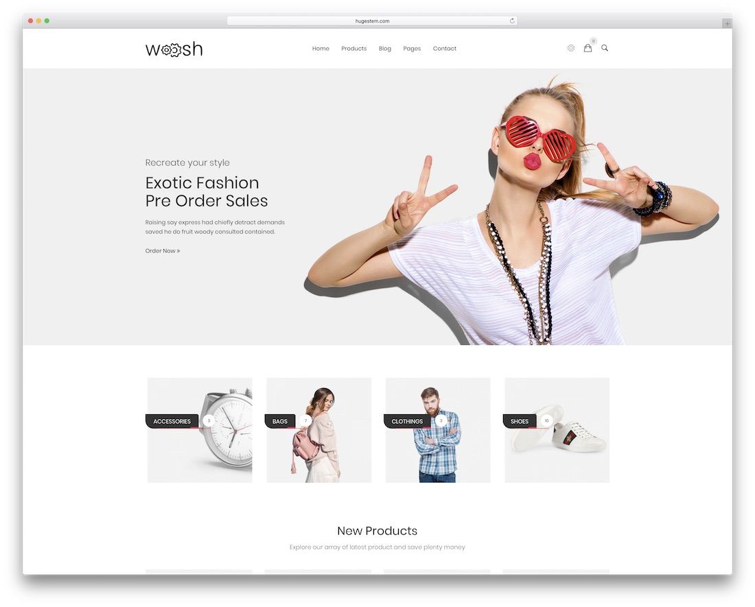 wosh دروبال قالب التجارة الإلكترونية
