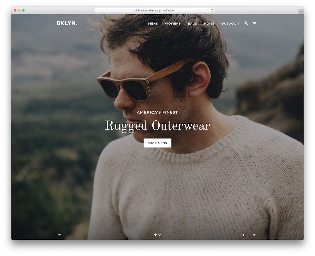 tema shopify grátis brooklyn