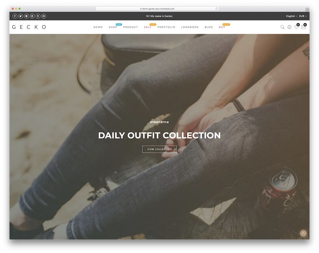 gecko melhor tema shopify