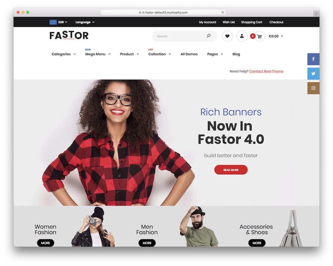 tema fastor shopify