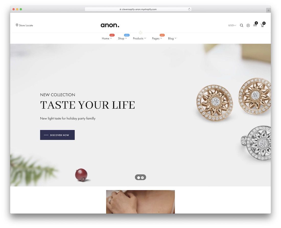 tema anon mínimo shopify