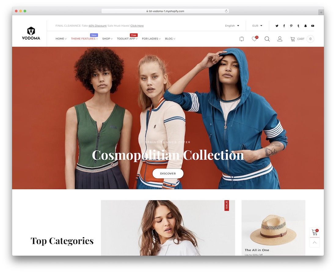 vodoma shopify 主題的 T 卹